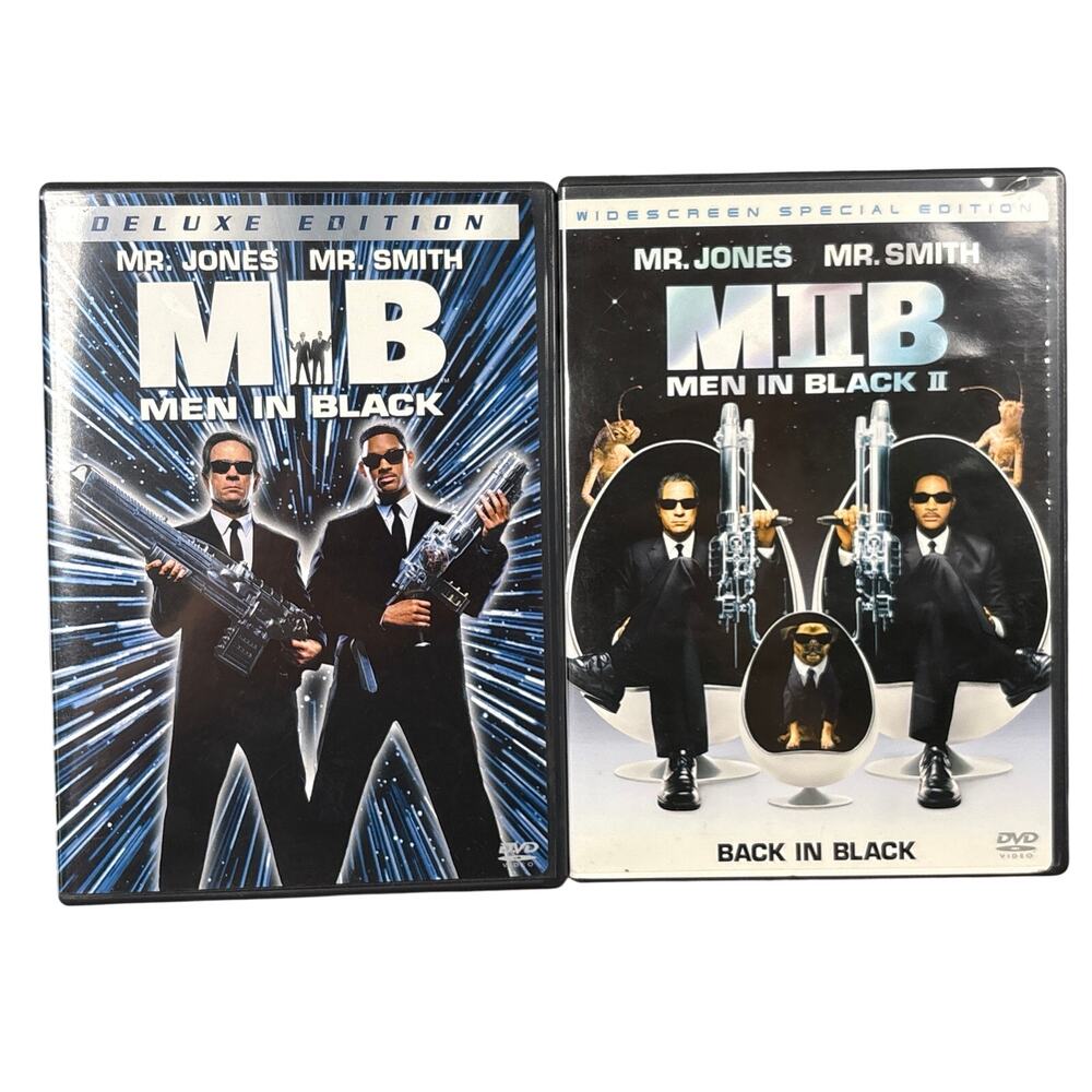 MIB & MIIB Men in Black: Back in Black 1 & 2 Deluxe Widescreen 2 disc editions